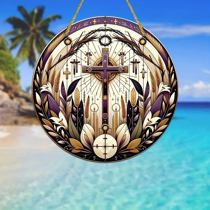 Vitral Decorativo Em Acrílico - Semana Santa | Decoração Religiosa Para Sua Casa