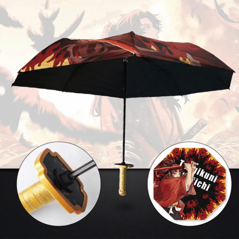 Guarda Chuva Katana Demon Slayer e One Piece - Proteja-se Da Chuva Como Um Verdadeiro Guerreiro