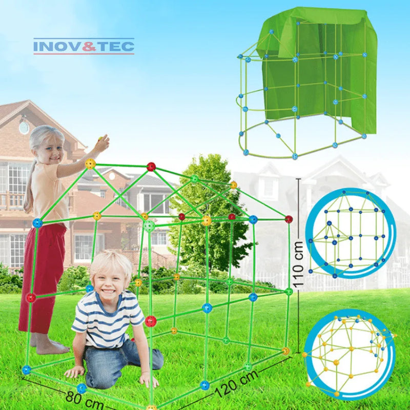 Kit de Construção Infantil Super Aventura - Últimas Unidades Com 50% Off + Tenda De Brinde