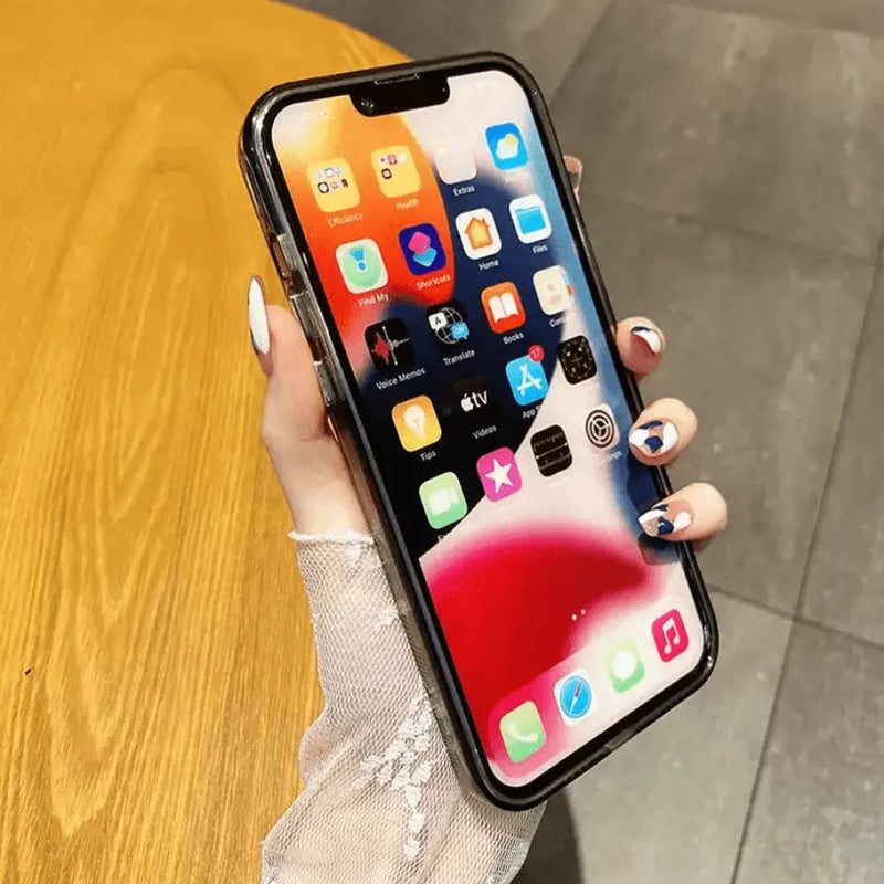 Capinha de Celular para Iphone Anti-impacto Translúcida Luxury