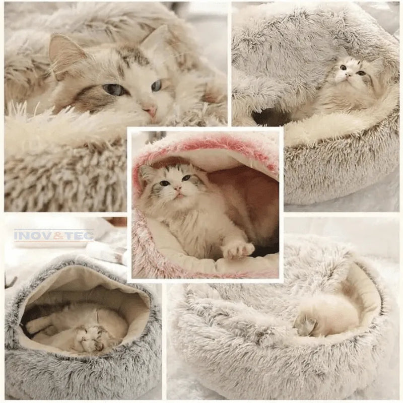 Cama PetPelúcia Original - Cama Para Pet Estilo Caverna Feita de Pelúcia | Conforto Máximo Para Seu Melhor Amigo