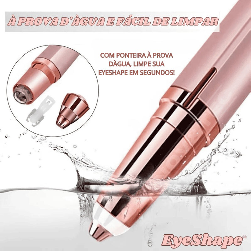 Caneta Depiladora EyeShape Para Sobrancelha e Pelos Faciais Indolor | BRINDE Stencil Para Maquiagem Perfeita e Resultado De Salão em Segundos!