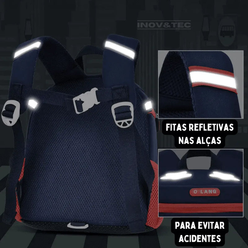 Mochila Infantil Pequeno Piloto - Confortável Como Uma Nuvem