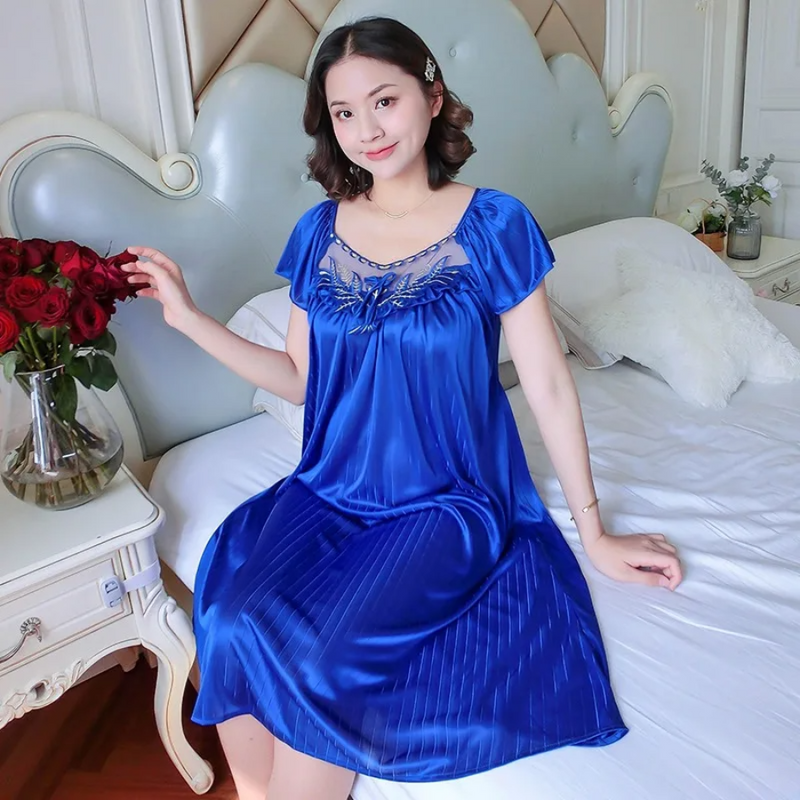 Pijama Feminino Radiant Lace - Camisola com Renda Translúcida Super Confortável | Sensual, Leve e Elegante