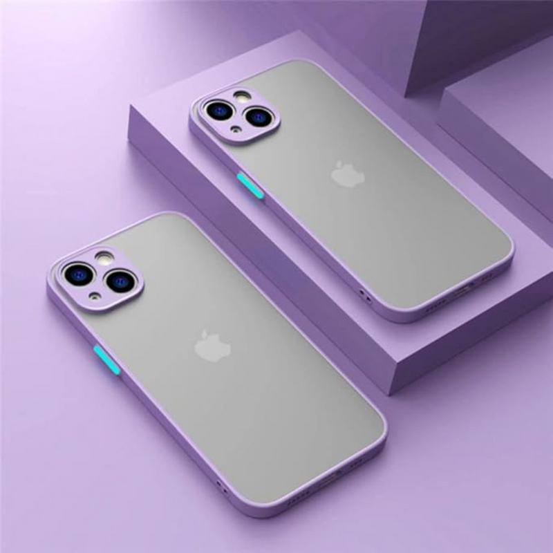 Capinha de Celular para Iphone Matte Translúcida Anti-impacto em Silicone