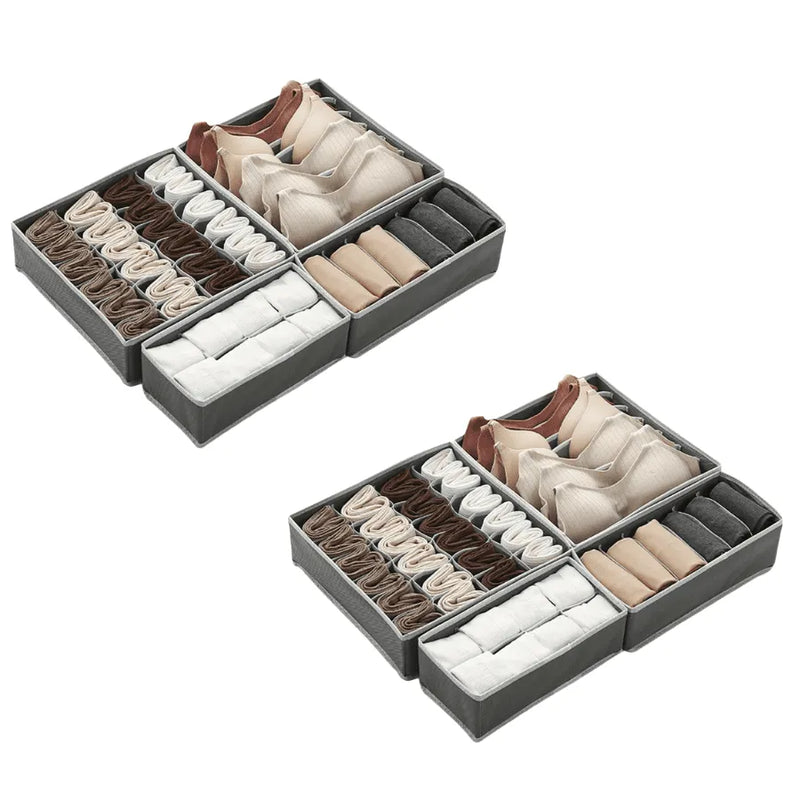 Kit 4 Organizadores de Gaveta Feito em Oxford Anti Mofo e Anti Odor OrganizerSet