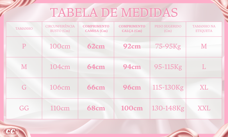 Pijama Feminino Teddy Comfort - Conjunto Com Calça e Camisa Longa em Algodão | Super Macio, Quentinho e Confortável