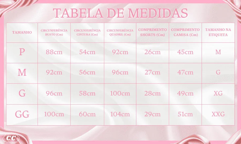 Pijama Feminino Muuu - Conjunto Camiseta e Shorts Fresquinho LooseFit | Tecido Super Macio e Confortável