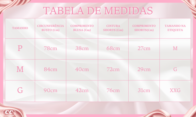 Pijama Feminino Cozy Love - Conjunto BabyDoll e Shorts Fresquinho Toque De Seda | Tecido Super Macio e Confortável