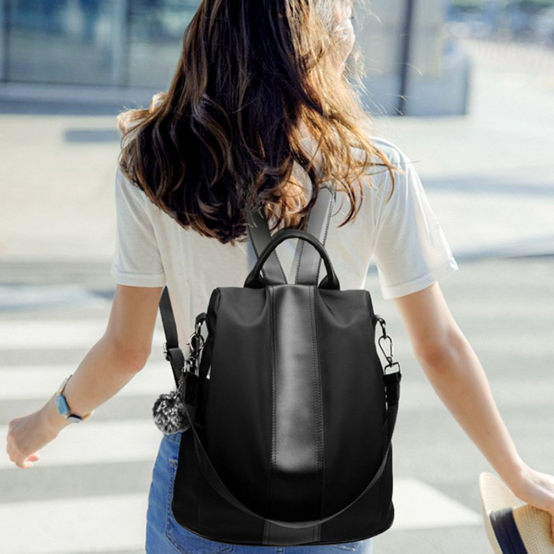 Mochila Estilosa à prova D'água e Anti Furto em Couro FlowBag