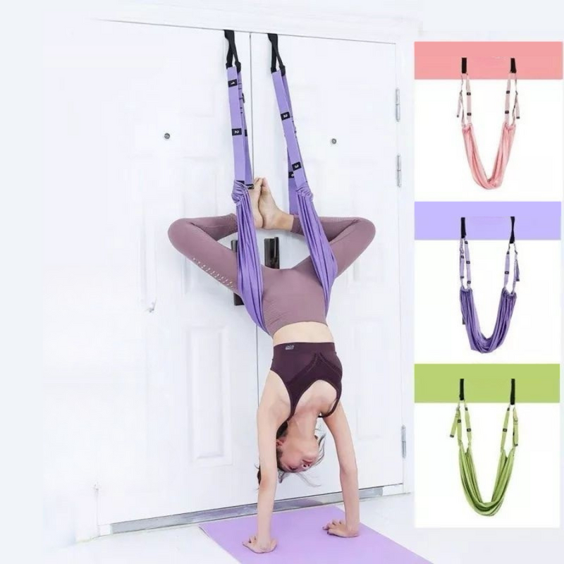 Faixa Elástica de Yoga para Alivio de Dores Nas Costas e Alongamento