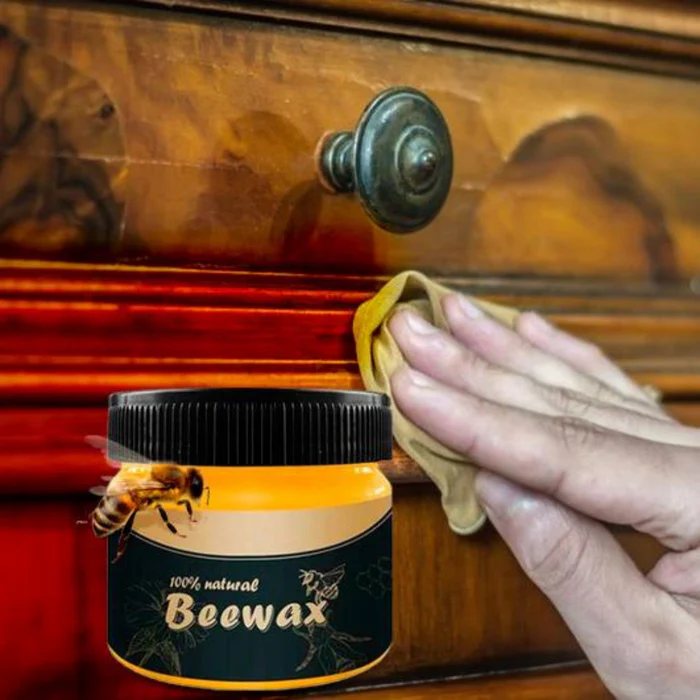 Cera Feita com Mel de Abelha Restauradora Premium de Móveis, Pisos e Madeiras BeeWax [COMPRE 1 LEVE 3]