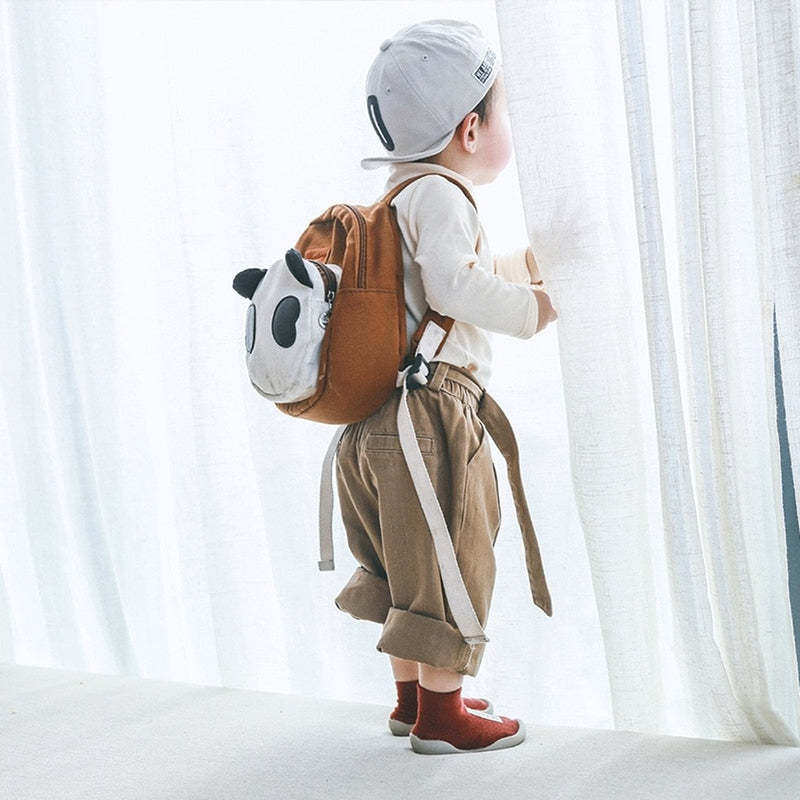 Sapatinho Meia Infantil com Sola Emborrachada Antiderrapante e Respirável com Cano Alto Self Care