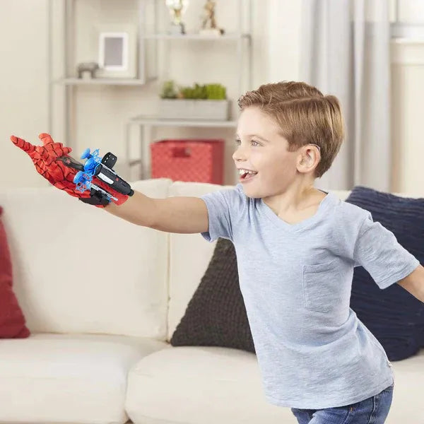 Luva Lança Teia com até 15 Projéteis + Alvo para Crianças do Homem Aranha Super Strike