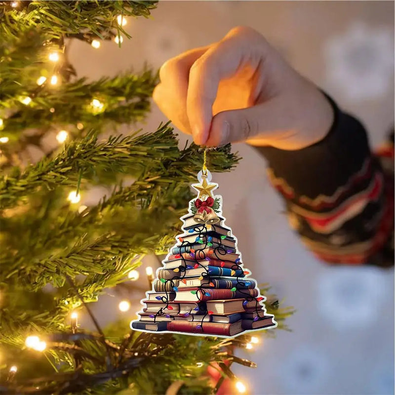 Calendário do Advento de Natal 2D Forma de Árvore de Natal com 24 Peças