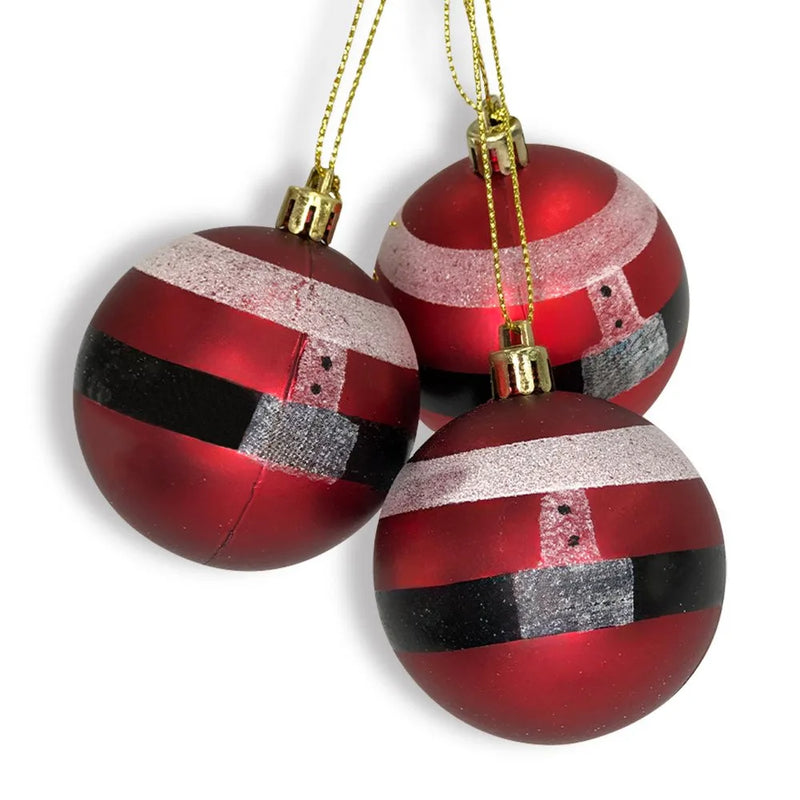 Kit Enfeites de Natal 6 Bolinhas de 6cm para Pendurar