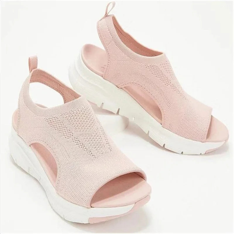 Sandália Feminina Light Confort - Feita em Malha Mesh Flexível e Respirável Para Maior Conforto