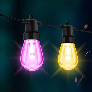 Corda com Luzes de 20 LEDs RGB e Controle por Aplicativo Bluetooth