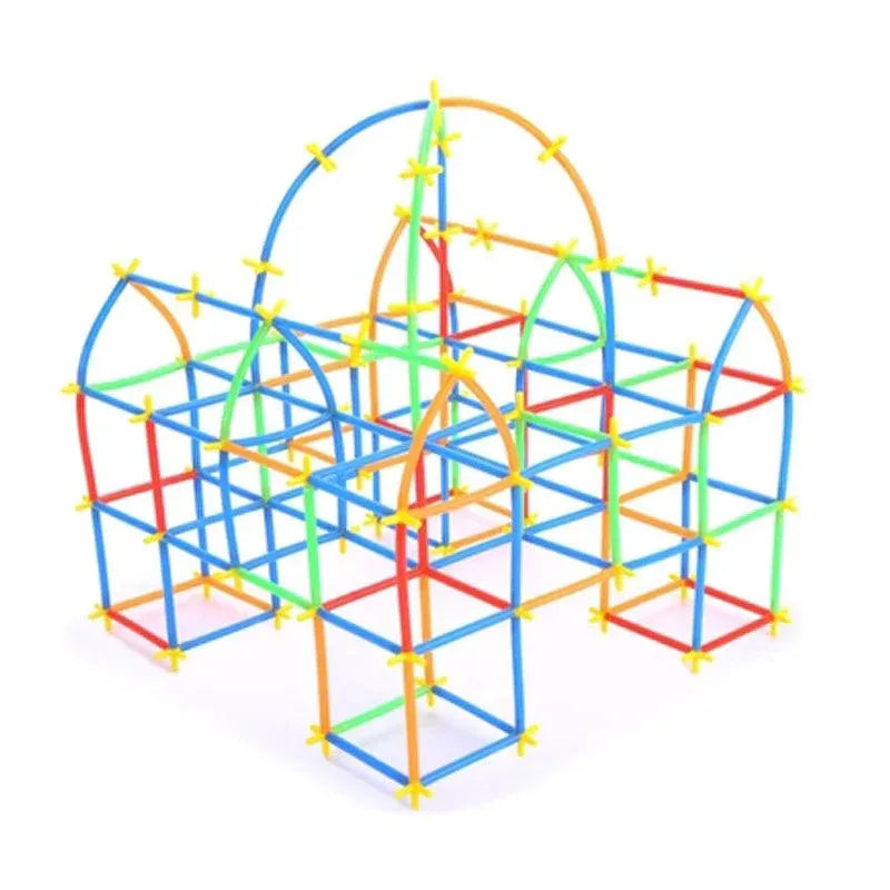 Kit com 800 Peças e Maleta de Brinquedo Infantil para Diversas Construções Criativas MAGIC MUNDO
