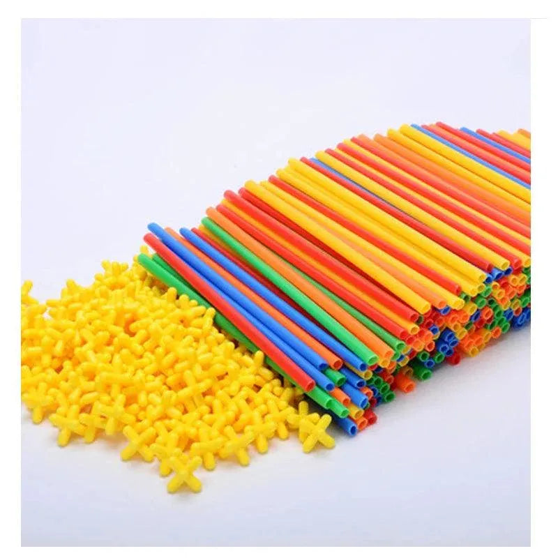 Kit com 800 Peças e Maleta de Brinquedo Infantil para Diversas Construções Criativas MAGIC MUNDO