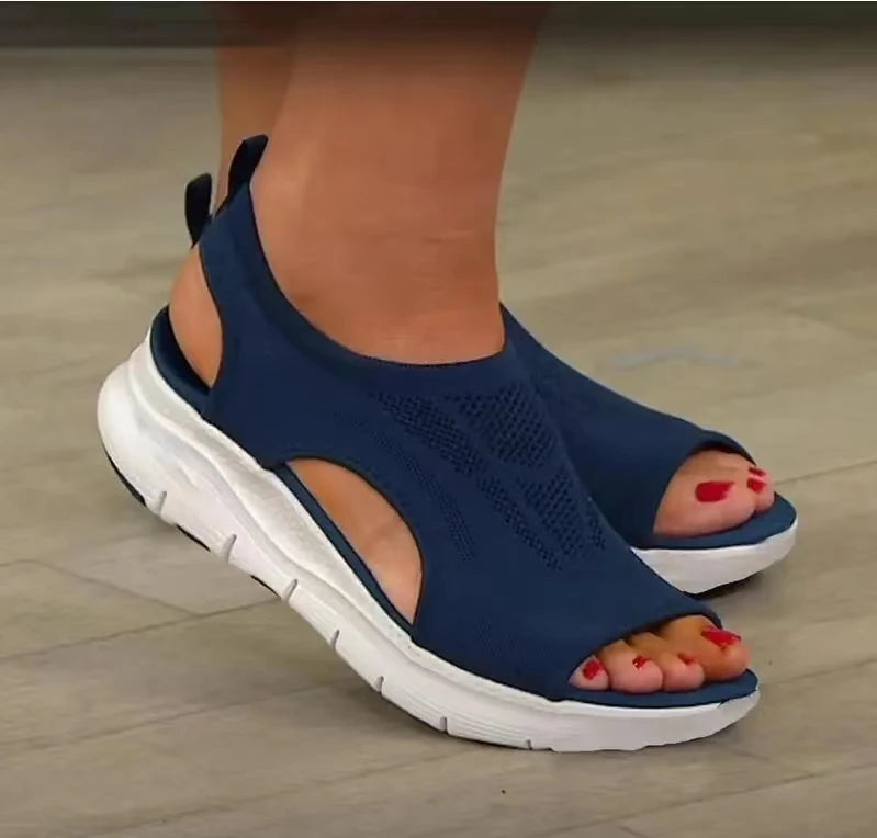 Sandália Feminina Light Confort - Feita em Malha Mesh Flexível e Respirável Para Maior Conforto