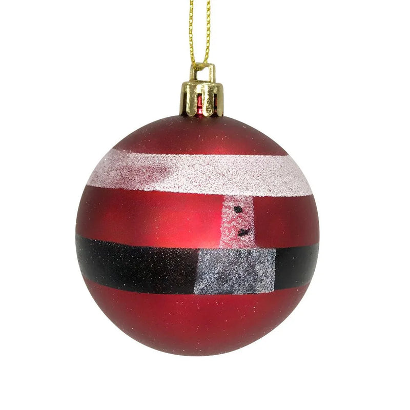 Kit Enfeites de Natal 6 Bolinhas de 6cm para Pendurar