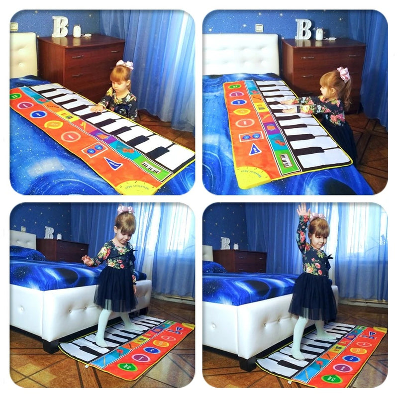 Tapete Musical Infantil e Educativo com Sons de Piano e Animais MEU TAPETE MÁGICO