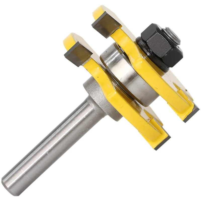 kit 2x Fresas Macho Fêmea para Tupia Manual Haste 8mm com 45mm Diâmetro