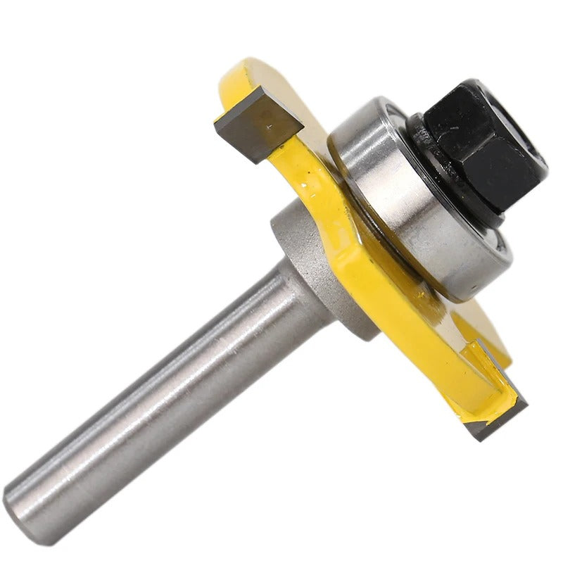 kit 2x Fresas Macho Fêmea para Tupia Manual Haste 8mm com 45mm Diâmetro