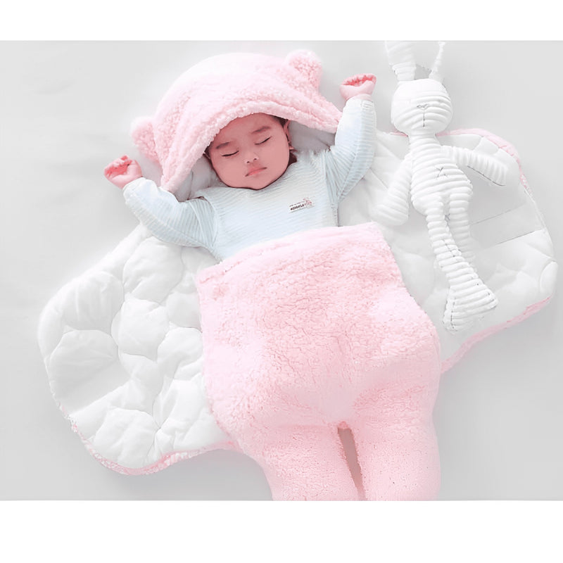 Saco de Dormir para Bebês em Pelúcia com Capuz Ursinho Dorminhoco [0 a 9 meses]