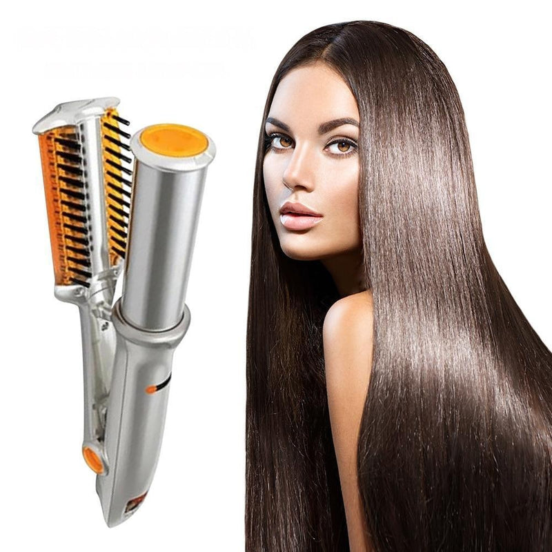 Chapinha 2 em 1 Seca e Alisa Profissional Cerâmica Turmalina Giratória StylerHair