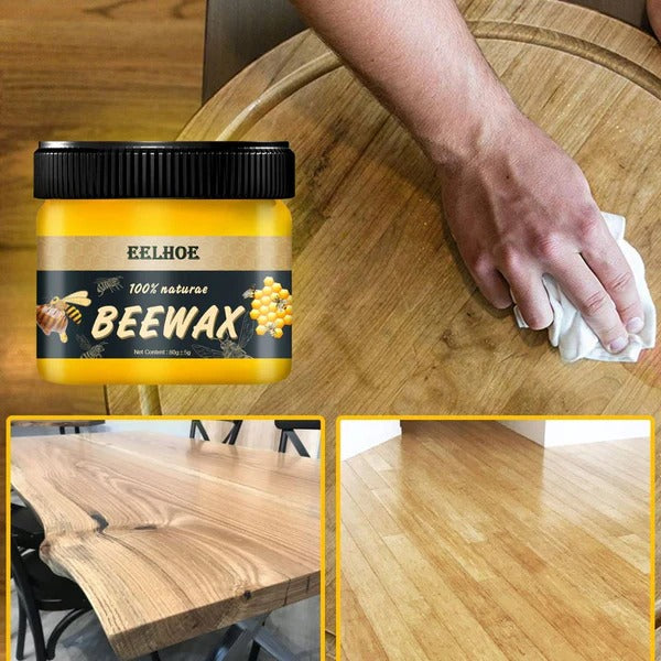 Cera Feita com Mel de Abelha Restauradora Premium de Móveis, Pisos e Madeiras BeeWax [COMPRE 1 LEVE 3]