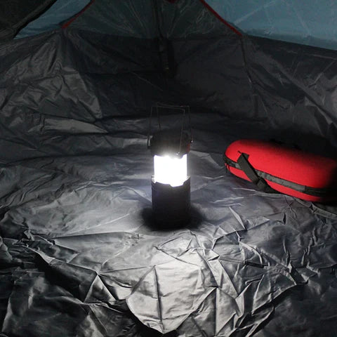 Lanterna 3 em 1 de Camping com Alças Dobráveis Recarregável à Prova D'água Adventurer