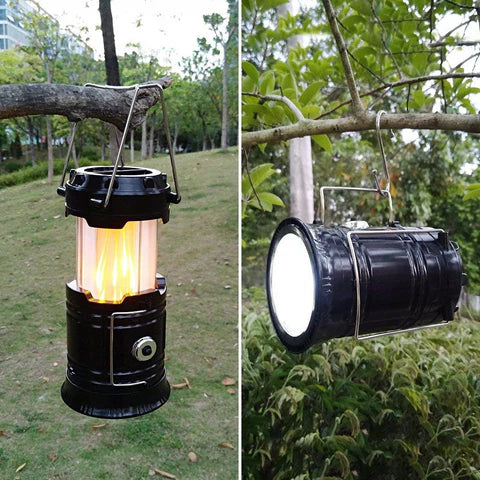 Lanterna 3 em 1 de Camping com Alças Dobráveis Recarregável à Prova D'água Adventurer
