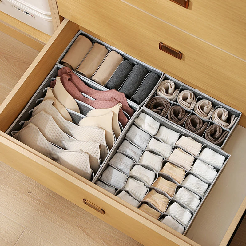 Kit 4 Organizadores de Gaveta Feito em Oxford Anti Mofo e Anti Odor OrganizerSet