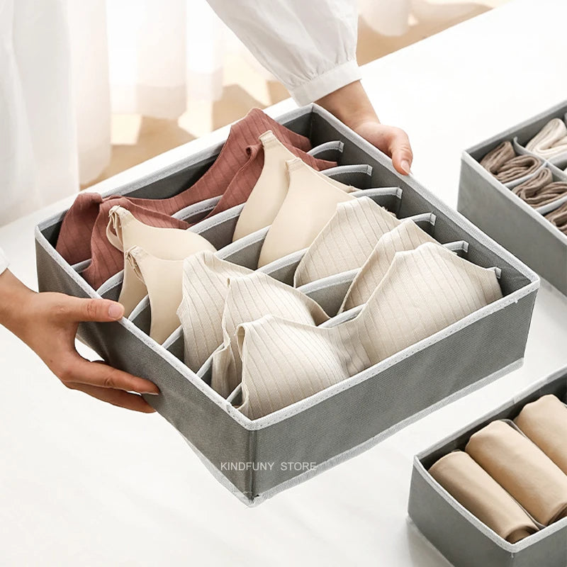 Kit 4 Organizadores de Gaveta Feito em Oxford Anti Mofo e Anti Odor OrganizerSet