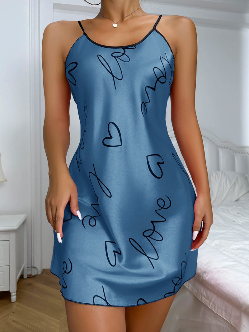Camisola BabyDoll Pijama Feminino InLove - Elegante e Sensual | Tecido Cetim Seda Super Macio, e Confortável