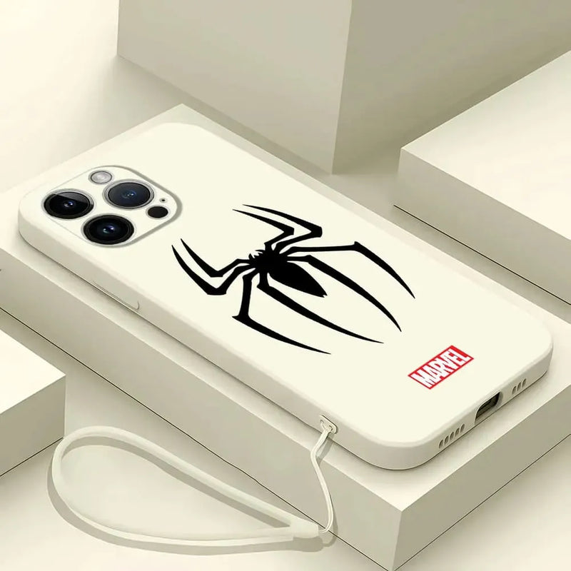 Capinha Iphone Marvel Homem-Aranha x Venom - Case de Alta Proteção Com Cordão de Brinde