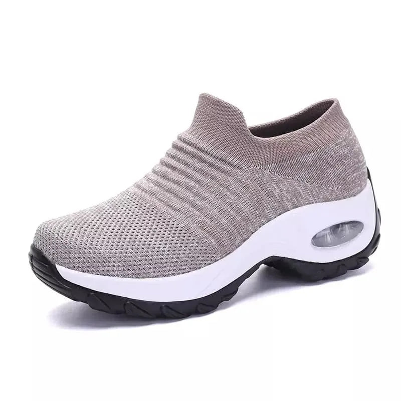 Tênis Tipo Meia Slip on PowerAir - Feito Em Fibra Mesh Super Macia | Amortecimento AirPremium Para Conforto TOTAL