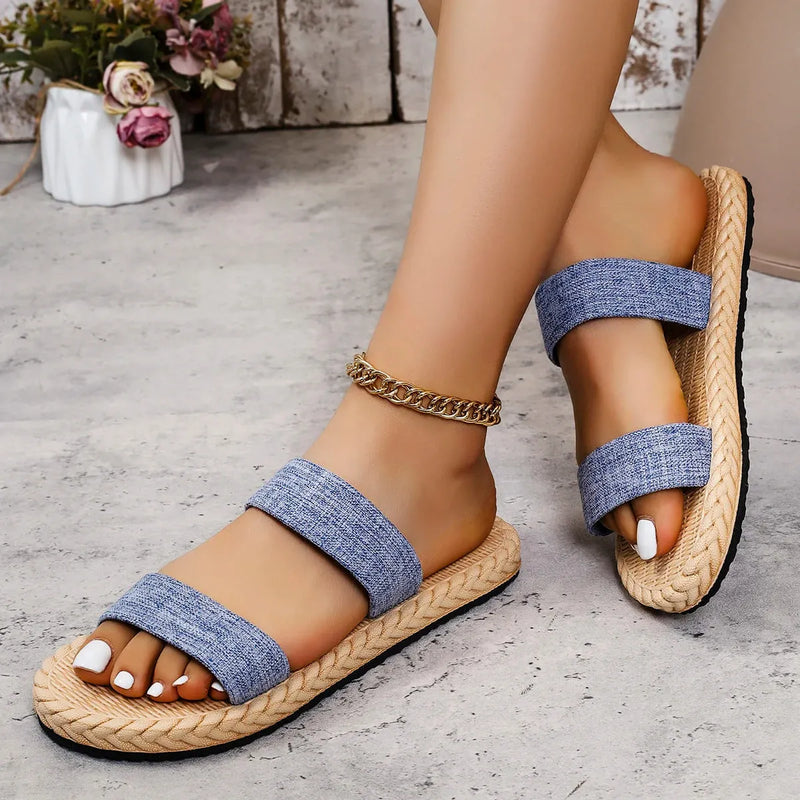 Sandália Slide MaréJeans | Design Versátil para Toda Ocasião
