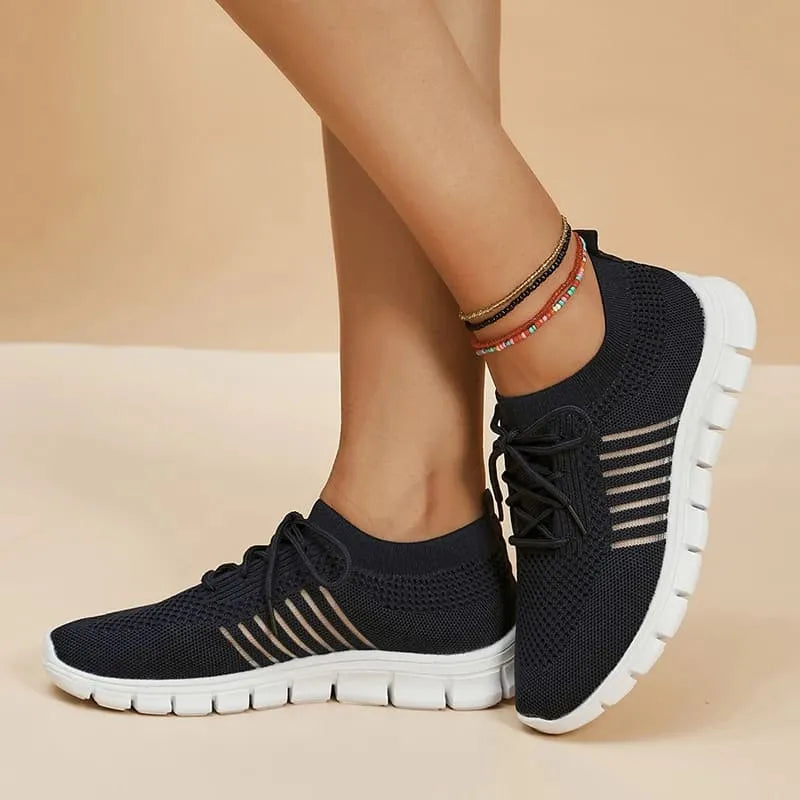Tênis Tipo Meia SportFlex - Feito Em Fibra Mesh Super Macia | Flexibilidade e Conforto Para Seu Dia