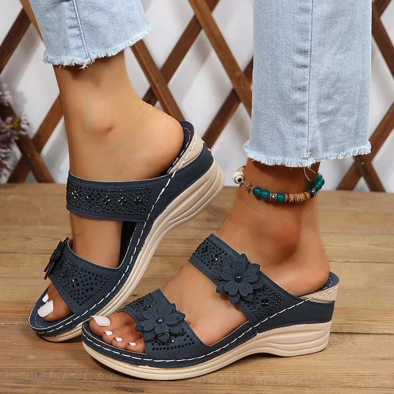 Sandália StassFlower - Design Único e Muito Conforto Aos Seus Pés