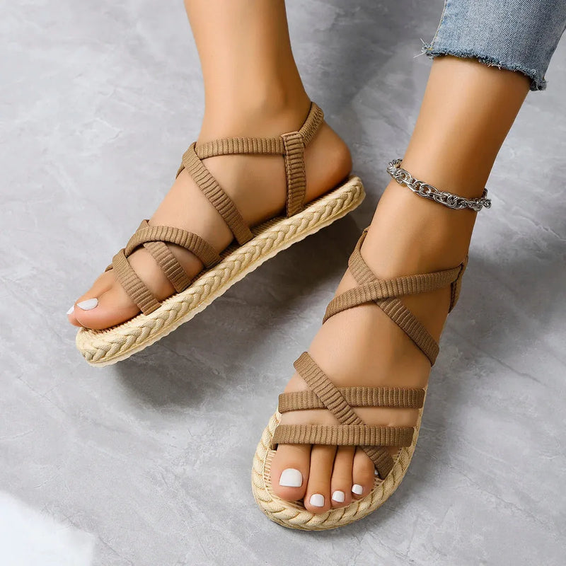 Sandália Flexi com Elástico em Mesh Confortável- Beleza, Flexibilidade e Conforto