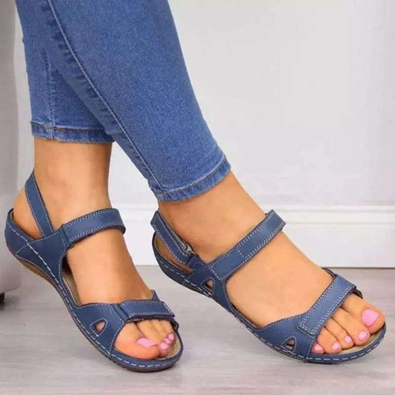 Sandália Horizon - Feita em Couro PU Macio e Confortável Com Amortecimento Premium | Conforto para Um Estilo de Vida Moderno