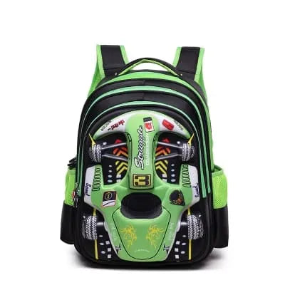 Mochila Infantil Carro de Corrida 3D - Seja o Mais Rápido da Turma