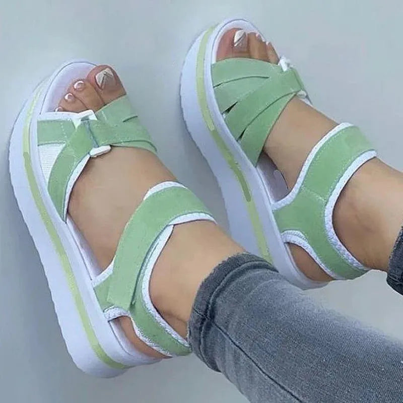 Sandália De Plataforma Luminous - Estilo Delicado e Casual | A Escolha Perfeita Para Se Destacar