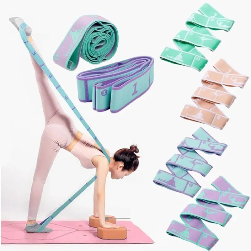 Kit 2 Faixas de Resistência para Exercícios em Casa e Alongamentos Multifuncional e Fortalecimento Muscular