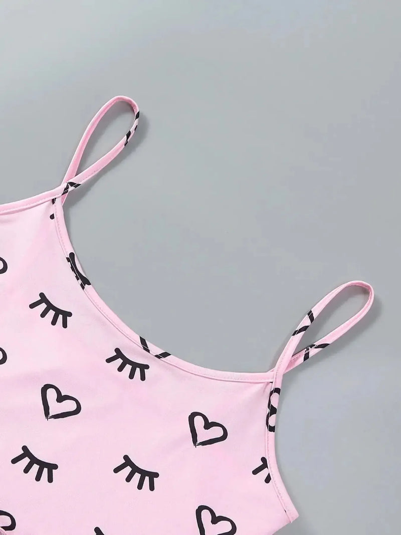 Pijama Feminino Leashes - Conjunto Top Cropped e Shorts Fresquinho LooseFit | Tecido Super Macio e Confortável