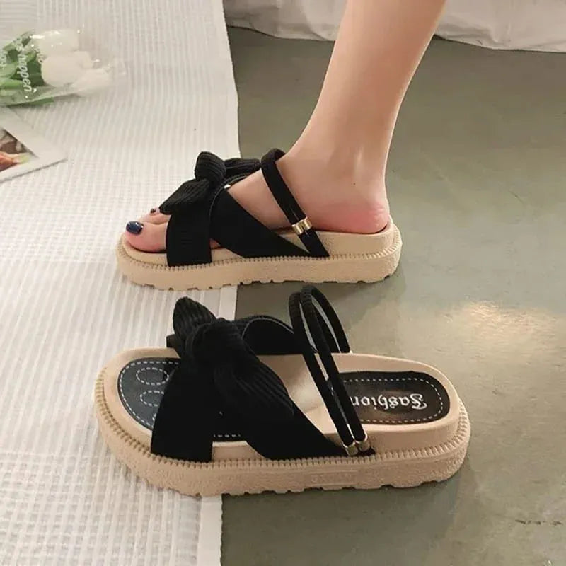Sandália Slide Cotton - Macia, Estilosa e Confortável | Com Forma Larga e Morderna e Maciez Incrível