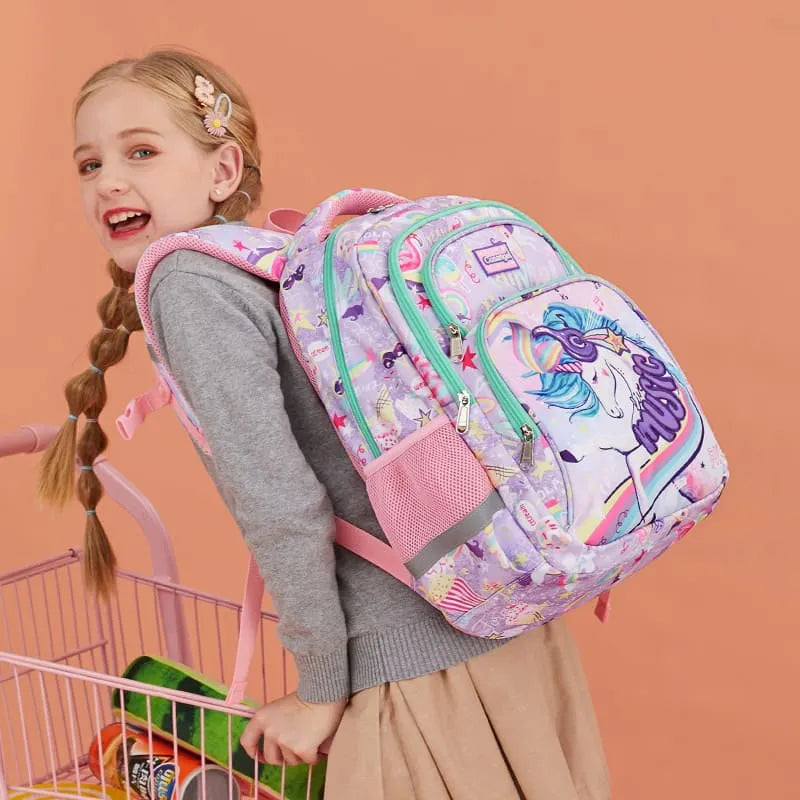 Kit 3 em 1 Escolar Infantil Mochila com Estojo e Lancheira
